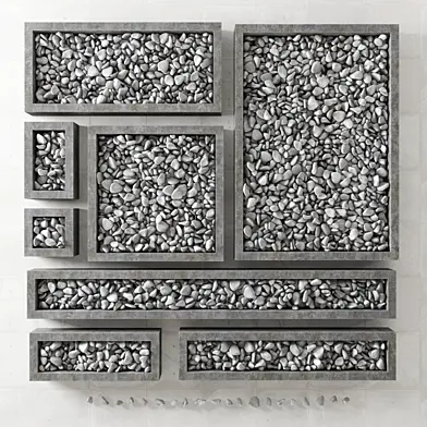 Pebble form / Галька в квадратных формах