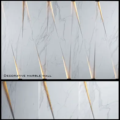 Decorative marble wall