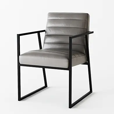 C&B Channel Leather Arm Chair