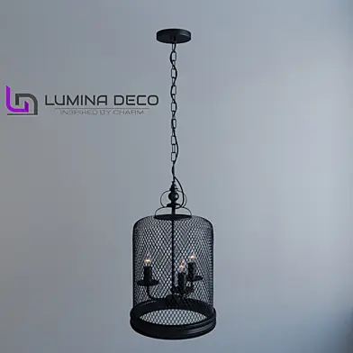 "ОМ" Подвесной светильник Lumina Deco Buxton черный