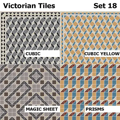 Topcer Victorian Tiles Set 18