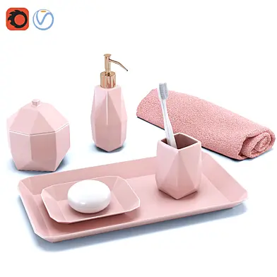 West Elm Faceted Porcelain Bath Accessories