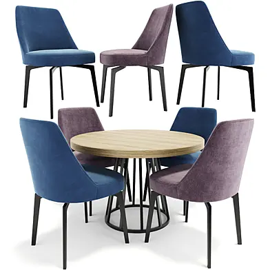 Dining Table Chair Set 03