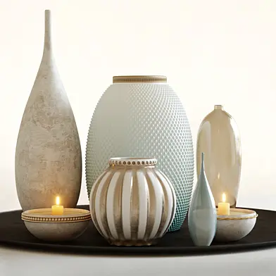 Decor set of vazes