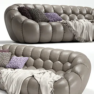Bubble Cuir Sofa 4 seats Roche Bobois