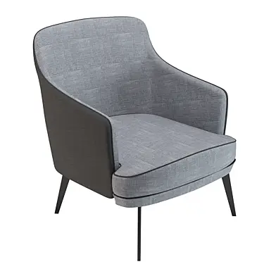 Anselme Lounge Armchair by Vauzelle
