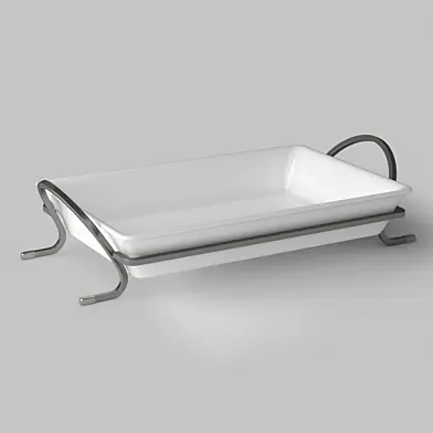 Cambridge 13.75" Graphite Baking Dish with Rack