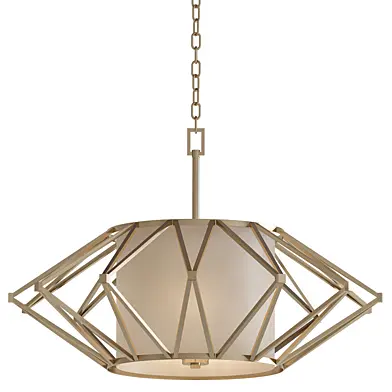 Calliope 6-Light Rustic Gold Leaf Pendant