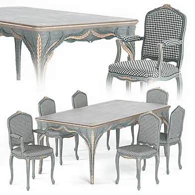 Silvano Grifoni Table and Chair Set