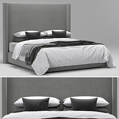 RH Modena Nontufted Panel bed