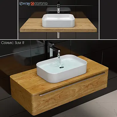 Умывальник RAVAK Ceramic Slim R