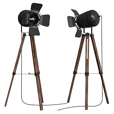 2019 loft natural wood tripod stand lamp