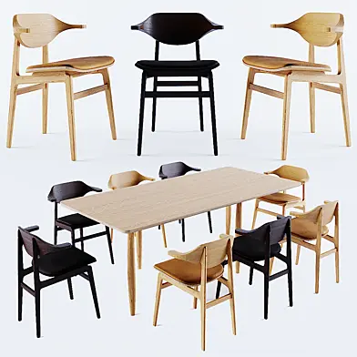 Norr11 Buffalo Dining Chair - Oku Dining Table