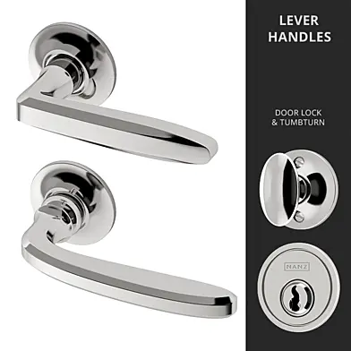Door Lever Handles Nanz N° 2012, 2035