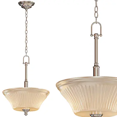 3-Light Brushed Nickel Pendant with Frosted Glass Shade