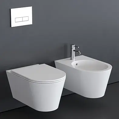 Alice Ceramica Hide Round Wall-Hung WC