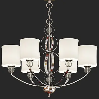 Golden Lighting 1030-6 CH Cerchi Six Light Chandelier