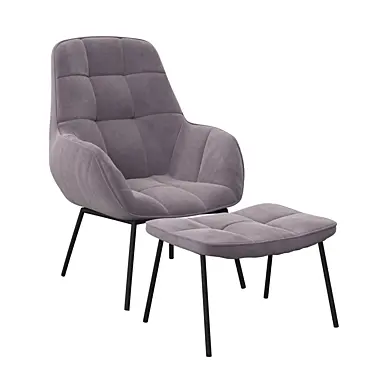 Delafield Armchair and Ottoman