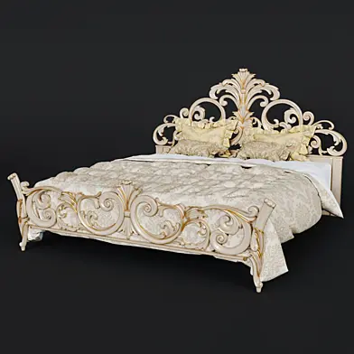 Сarved bed