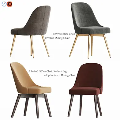 West Elm Mid-Century Chair set