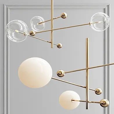 RD15 3 Arm Chandelier