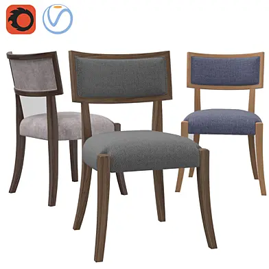RH Classic Klismos Fabric Side Chair