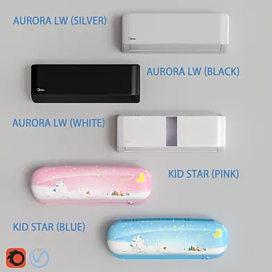Кондиционеры Midea - Aurora и Kids Star