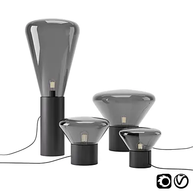 Muffins Black Oak Lamp by Brokis