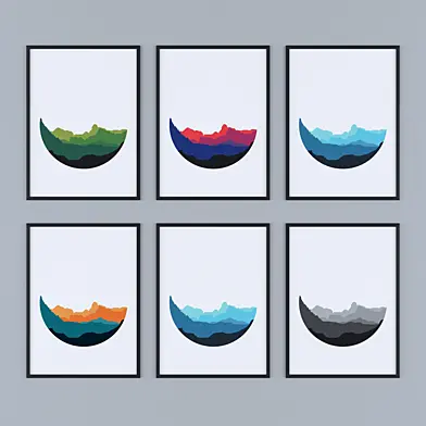 Mountain wall art