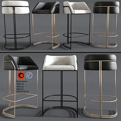 Deja vu bar stool Giopagani