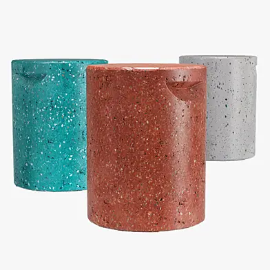 Ebern designs aurora terrazzo garden stool
