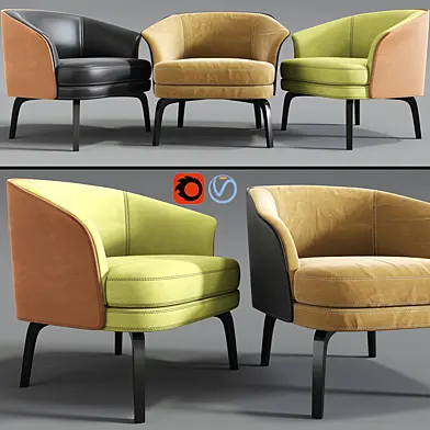 Poltrona Frau Nivola Armchair