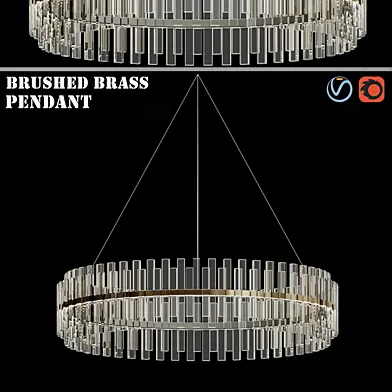 Casandra 4 light Brushed Brass Pendant