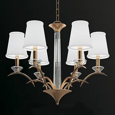 Hudson Valley Marcellus 6 light Aged Brass Chandelier
