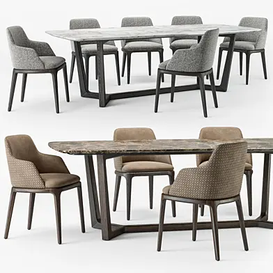 Grace armchair Concorde table set