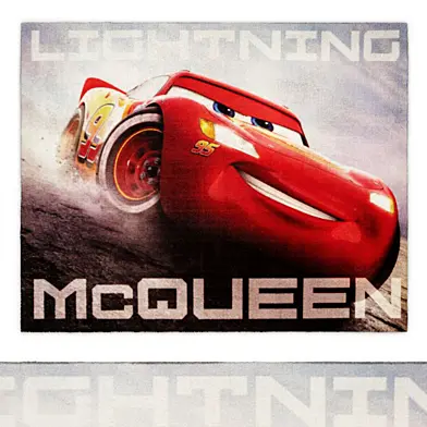 Lightning McQueen Multi-Colored Indoor Juvenile Area Rug