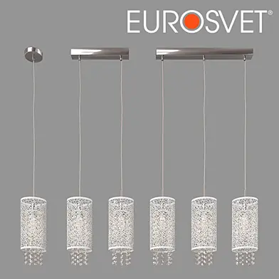 ОМ Подвесной светильник с хрусталем Eurosvet 1181 Laguna