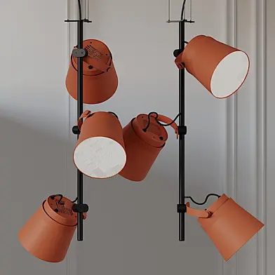 ZERO GINZA - VERTICAL LED Aluminium Pendant Lamp