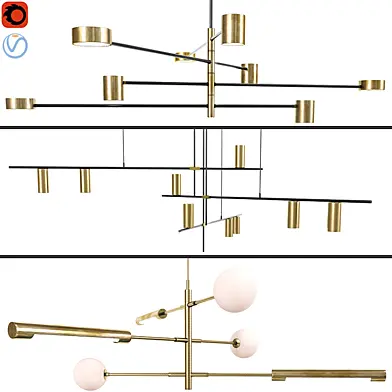 Ceiling Chandelier Light Set