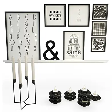Black Decoration With Heima Candles