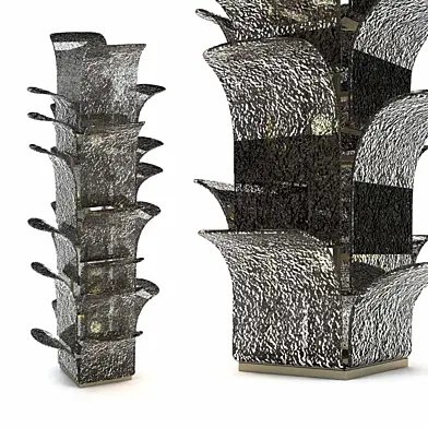 Carlo Nason Model LT320 Cactus Floor Lamp for Mazzega 3d model