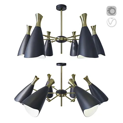 Люстра Nuevo CELLA PENDANT black small