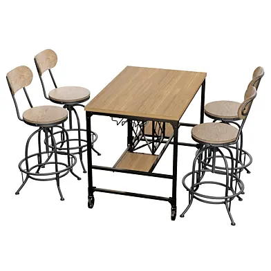 Elberton Rectangular Counter-Height