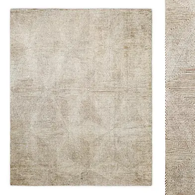 Mosaic Hand-Knotted Silk Rug RH