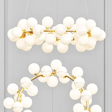 Milk Bubble Round Chandelier