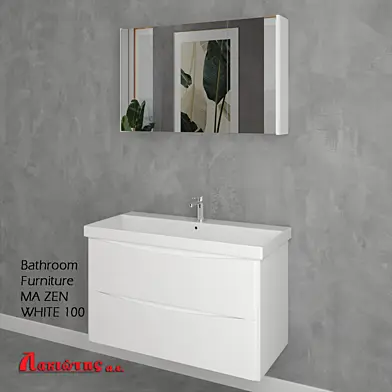 Bathroom Furniture MA ZEN WHITE 100cm