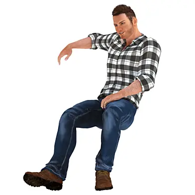 Young Man Sitting