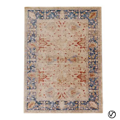 Trinity Rug In Sand Blue