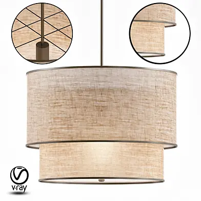 RH TWO TIER ROUND Shade Linen