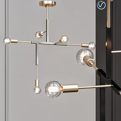 LAMBERT FILS STUDIO CLIFF SUSPENSION LAMP black